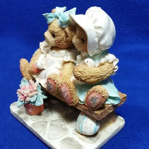 Cherished Teddies Tracie & Nicole Side By Side With Friends Figurine 911372 1992 - Picture 8 of 10